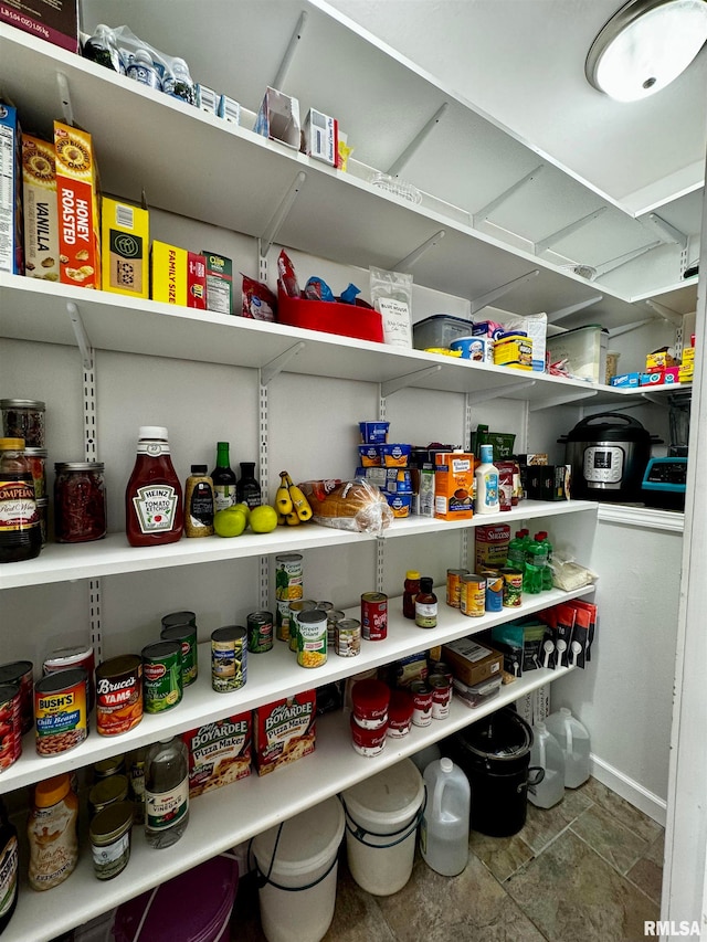 view of pantry