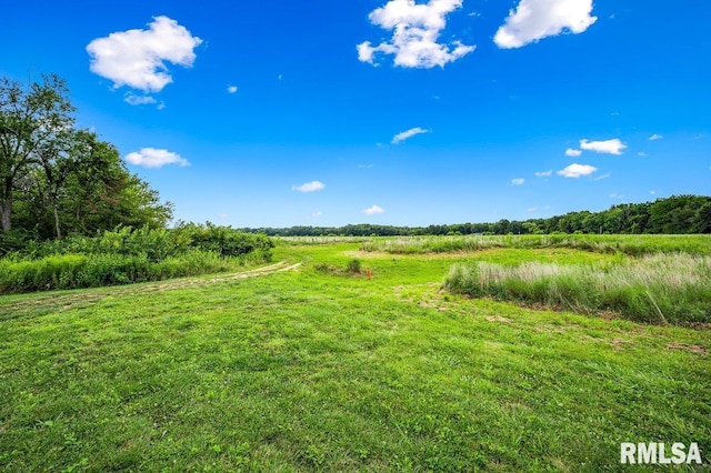 exterior space with a rural view