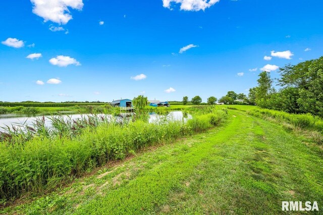 exterior space with a rural view