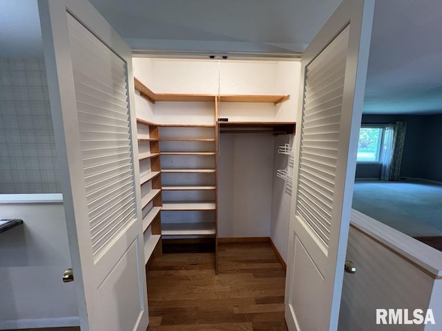 849 E Franklin St, Macomb, IL 61455 - spacious closet featuring wood finished floors