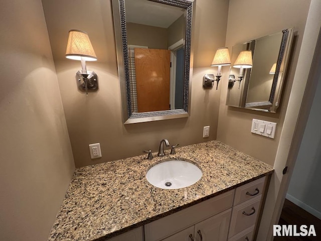 849 E Franklin St, Macomb, IL 61455 - bathroom featuring vanity