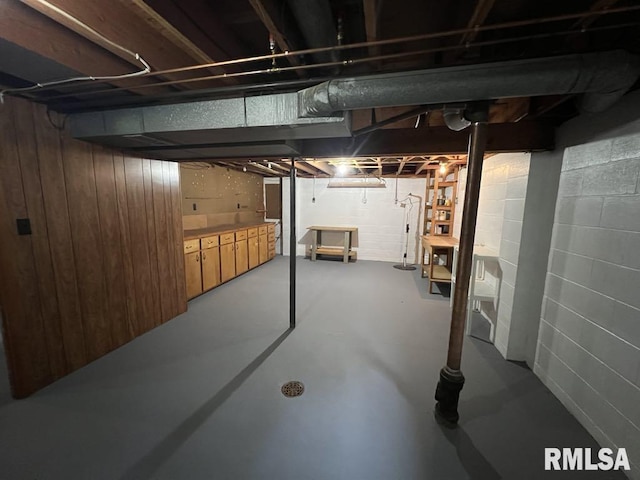 849 E Franklin St, Macomb, IL 61455 - view of unfinished basement