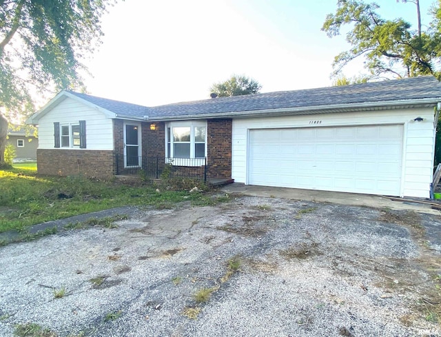 ranch-style house with a garage