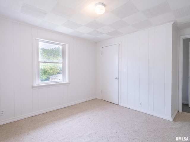 view of spare room