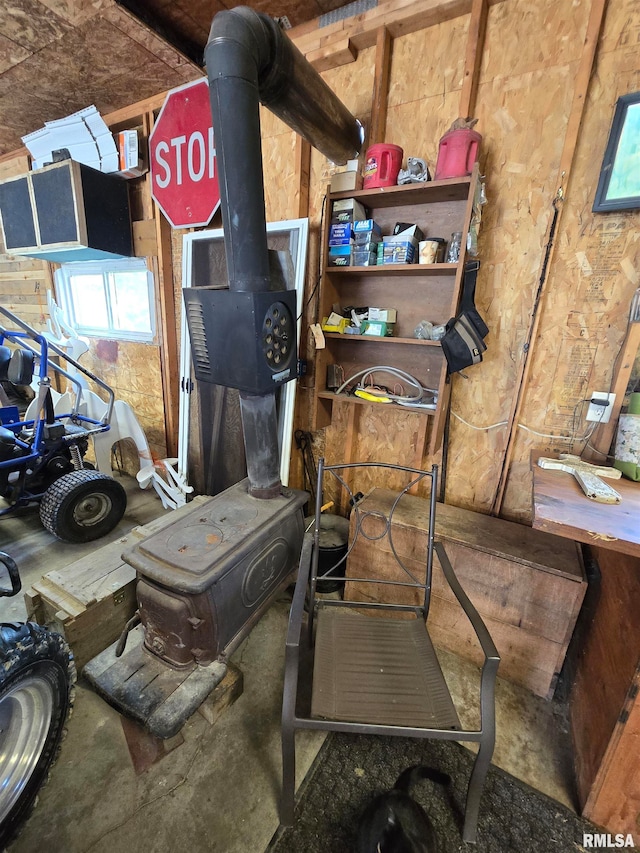 view of storage room