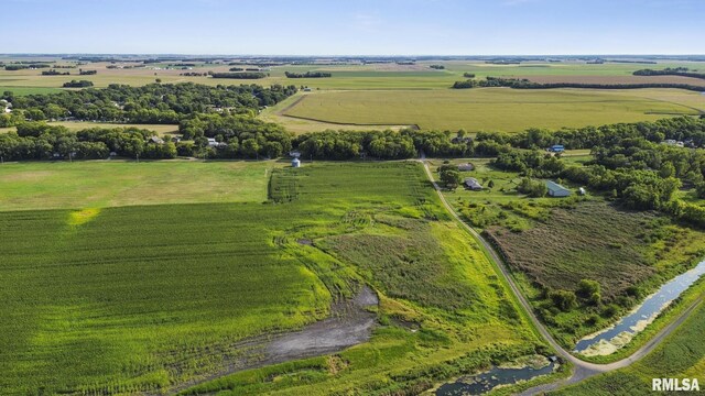 drone / aerial view featuring a rural view