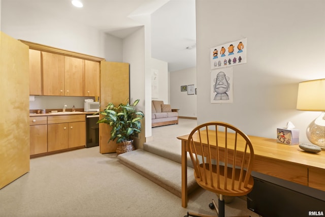 200 W Ravinwoods Rd, Peoria, IL 61615 - office with light carpet and a sink