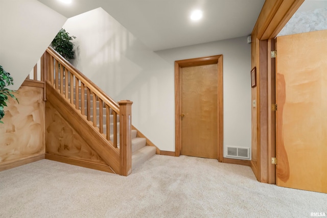 interior space featuring carpet floors