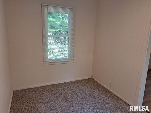 unfurnished room with carpet floors