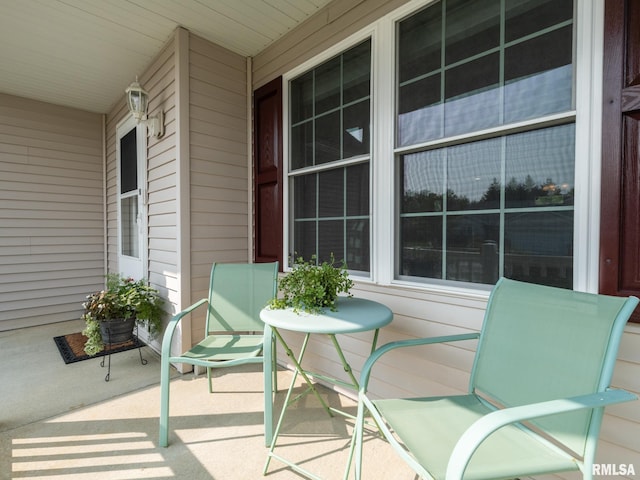 view of patio with covered porch