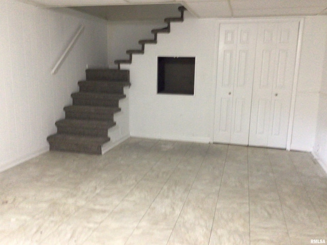 view of basement