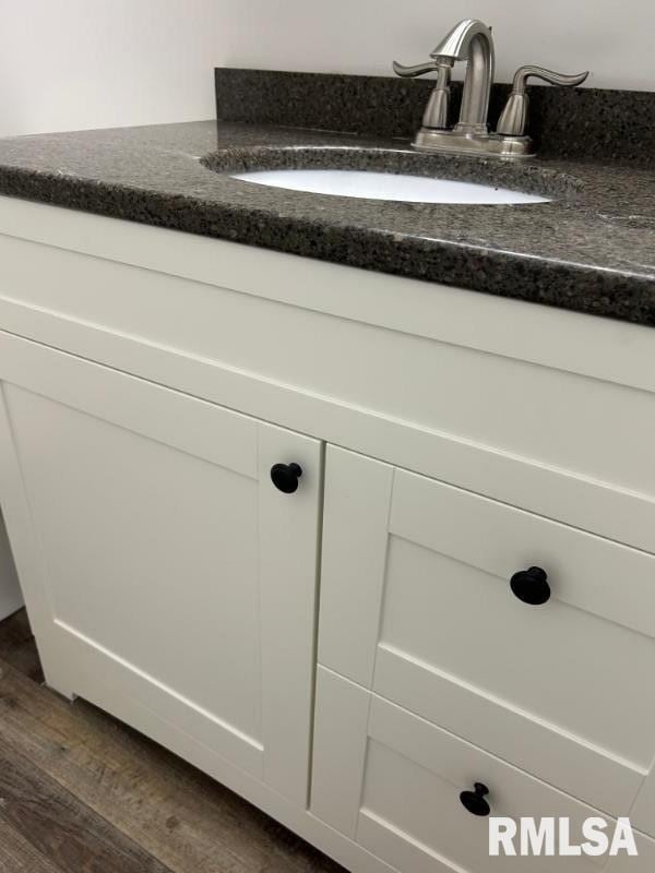 bathroom featuring hardwood / wood-style floors and sink