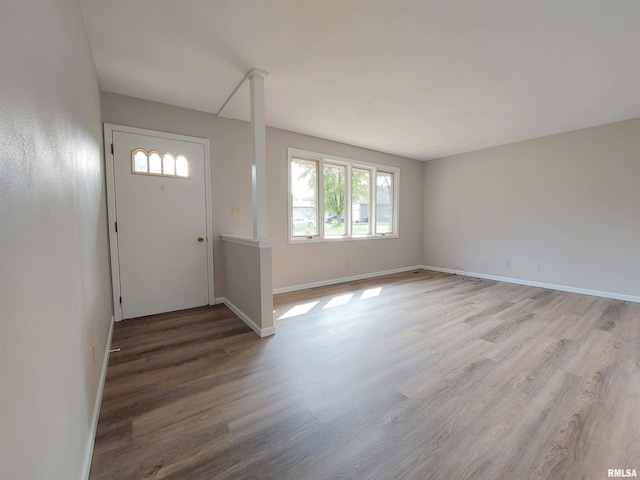 foyer featuring hardwood / wood-style flooring