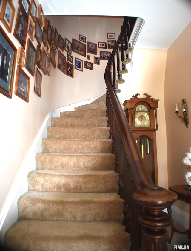 view of stairs