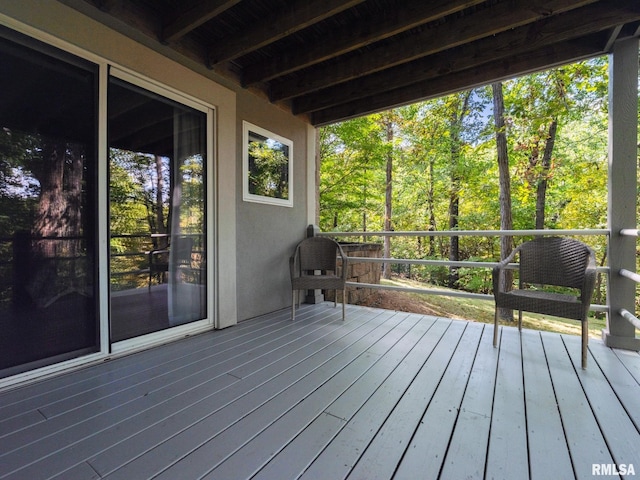 view of wooden terrace