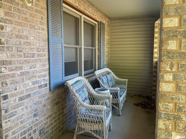 balcony with covered porch