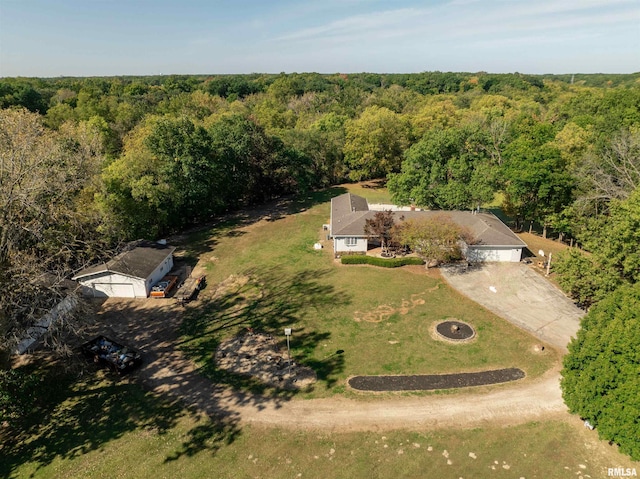 birds eye view of property