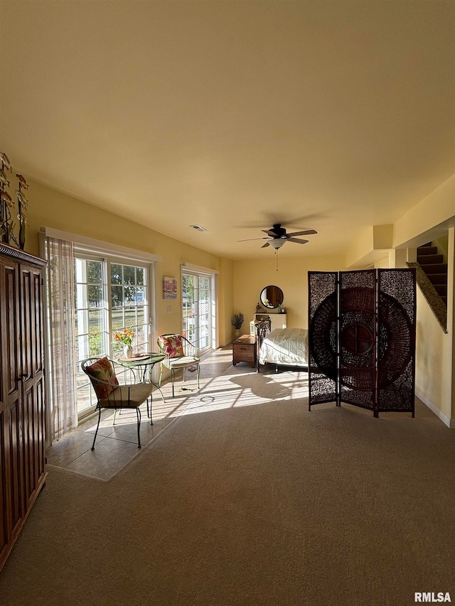 unfurnished bedroom featuring light colored carpet