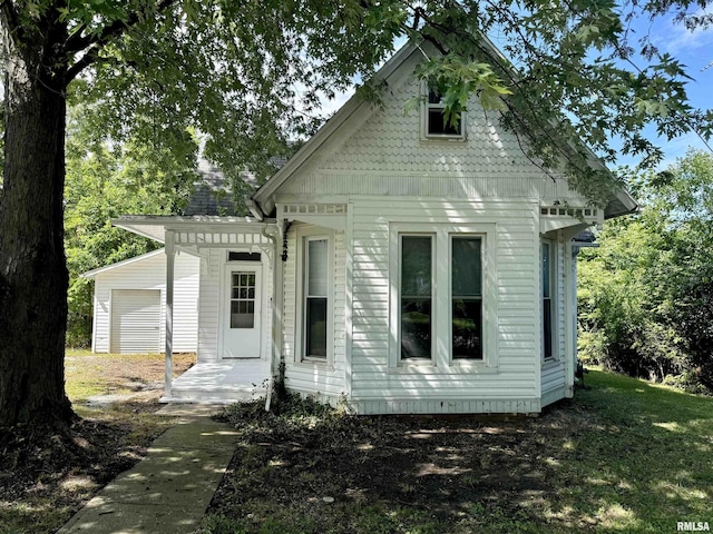 view of rear view of property