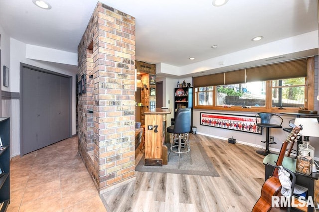 interior space featuring hardwood / wood-style floors