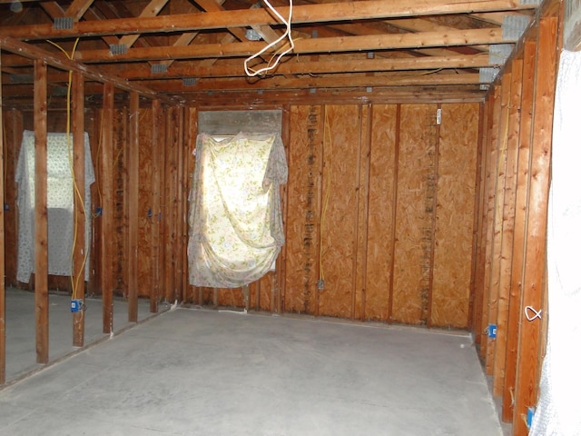 miscellaneous room with concrete floors