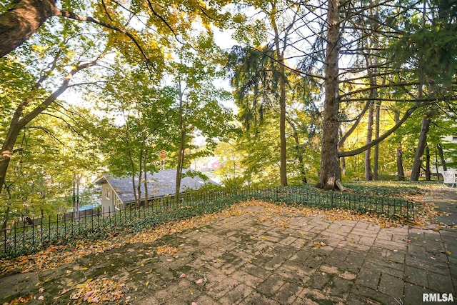 view of yard featuring a patio