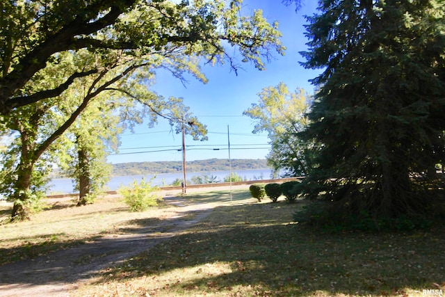 view of water feature