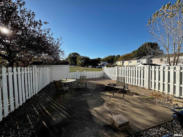 deck featuring a patio area