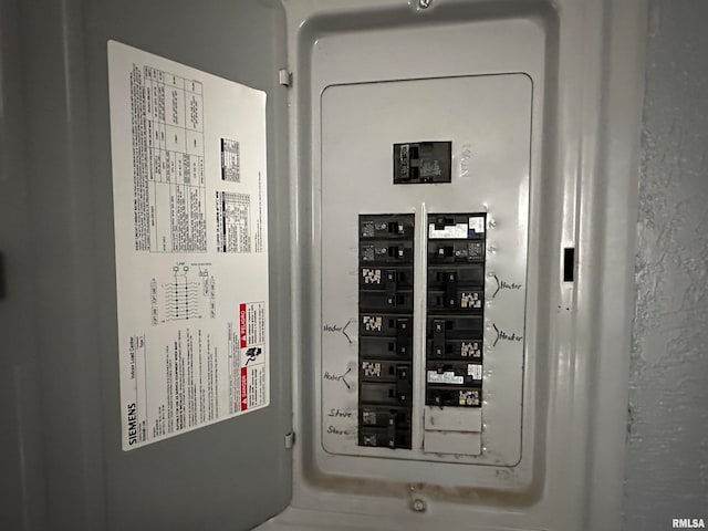 utility room with electric panel