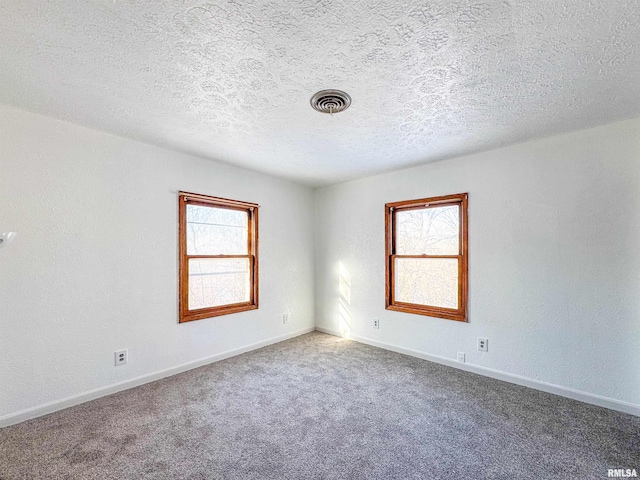 carpeted spare room featuring a healthy amount of sunlight