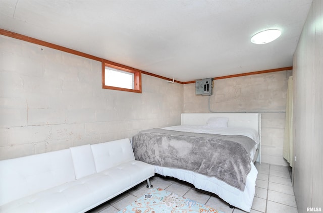 view of tiled bedroom