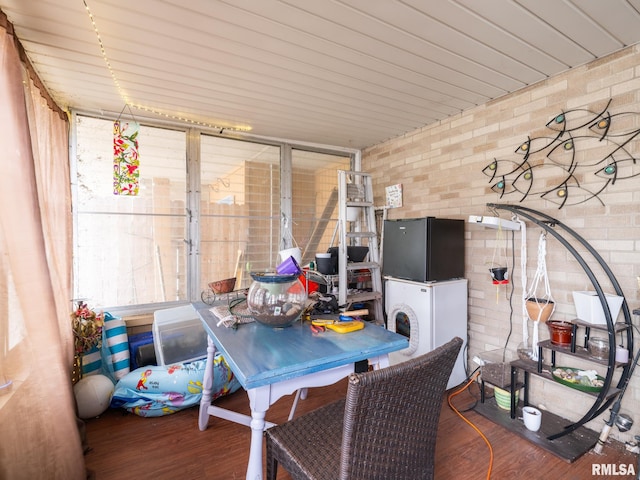 view of sunroom