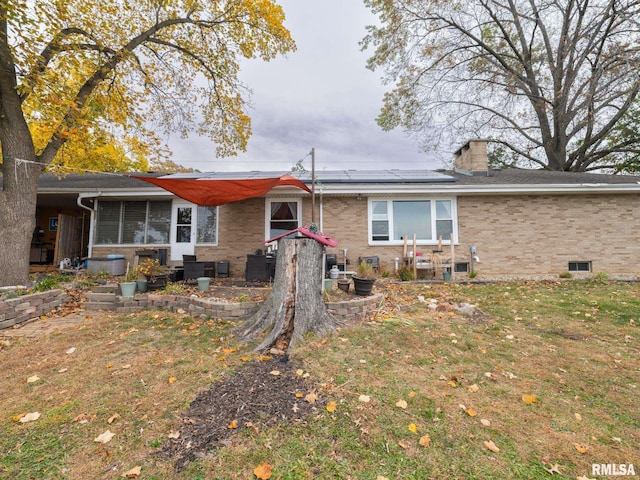 view of front of house with a front yard