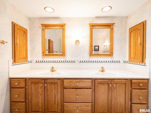 bathroom with vanity