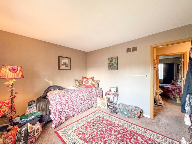 bedroom with carpet flooring