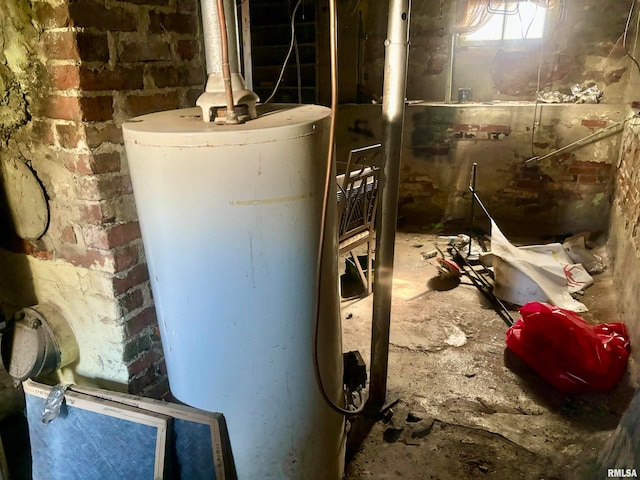 utilities featuring gas water heater