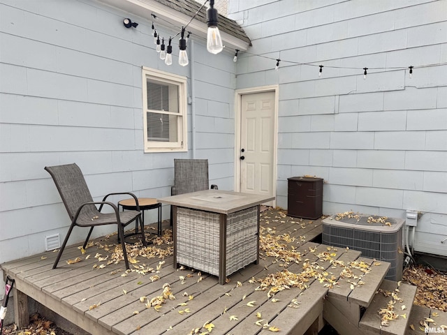 631 S Mcarthur St, Macomb, IL 61455 - deck with central AC unit