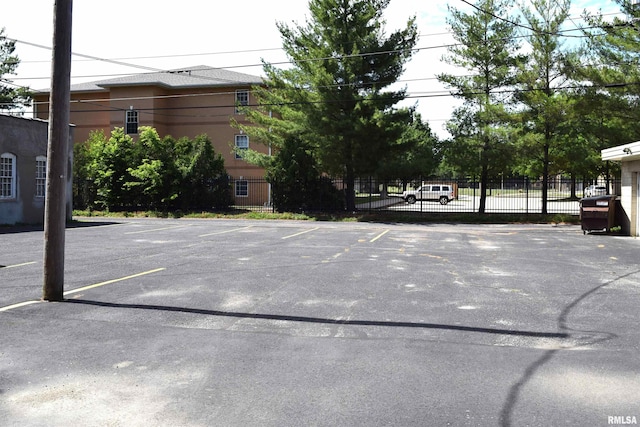 view of parking / parking lot