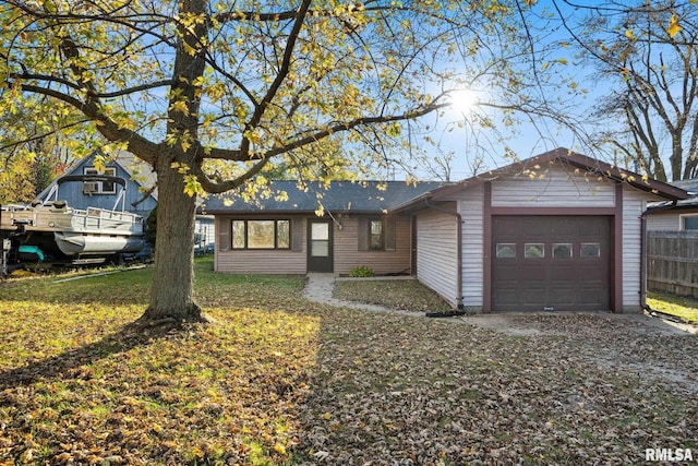 ranch-style house with a garage