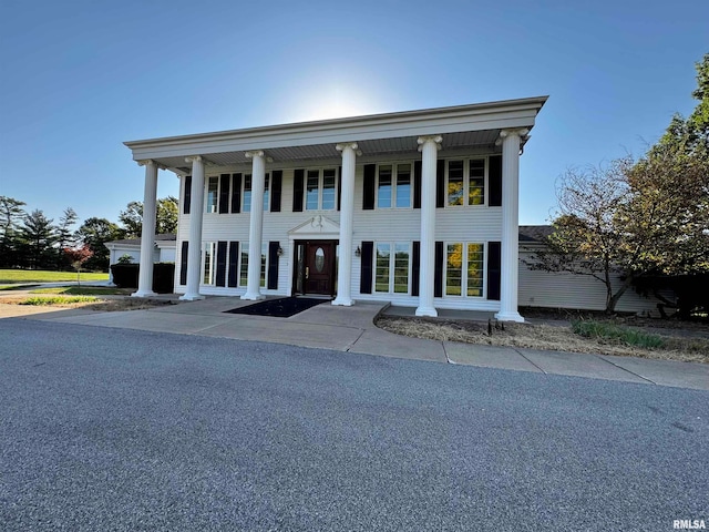 view of neoclassical / greek revival house