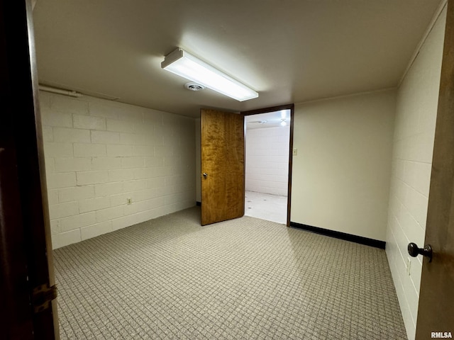 2001 Wigwam Hollow Rd, Macomb, IL 61455 - finished basement featuring concrete block wall
