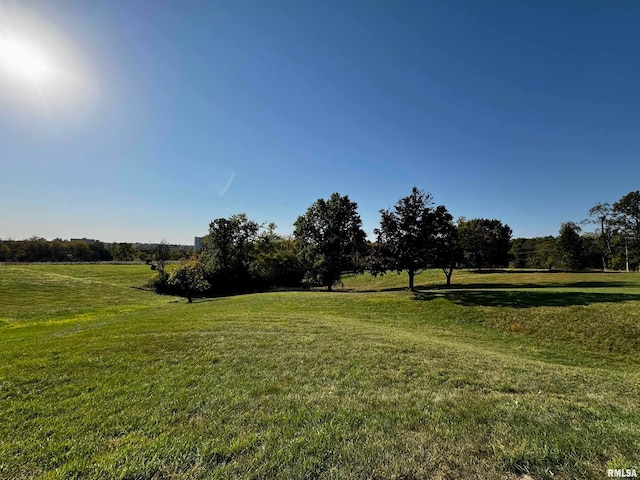 view of yard featuring a rural view