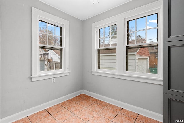 view of tiled empty room