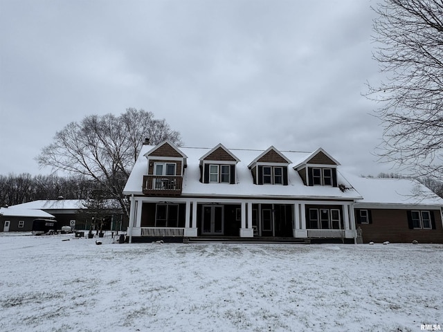 view of cape cod home