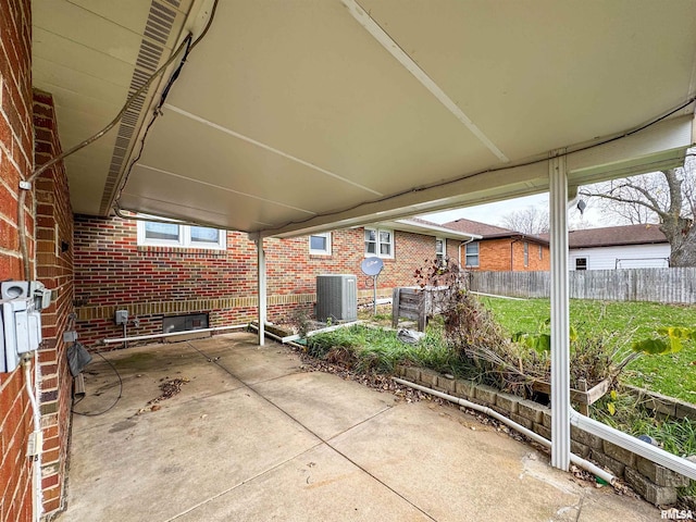 view of patio with cooling unit