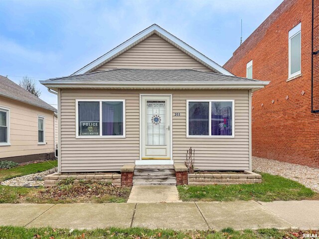 view of bungalow-style home