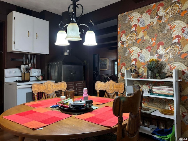 view of dining area