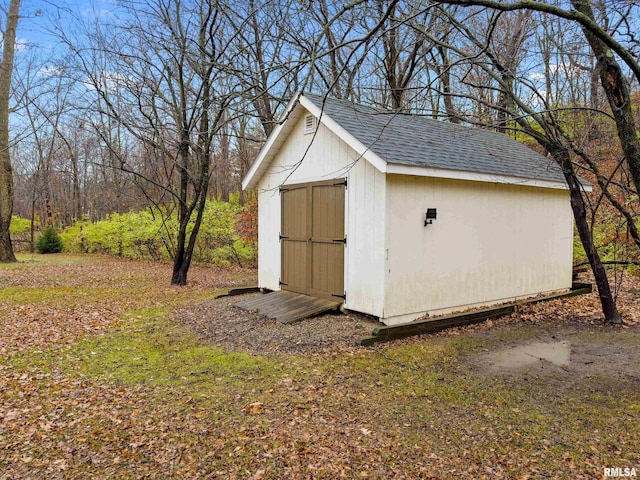 view of outdoor structure