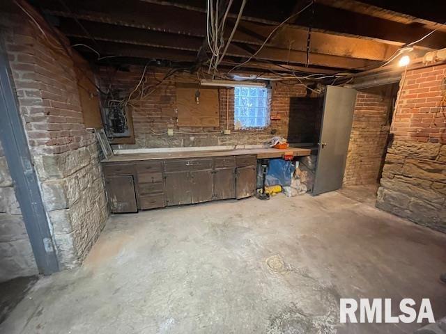 704 S Lafayette St, Macomb, IL 61455 - below grade area with electric panel