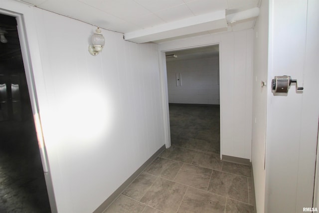 corridor with tile patterned floors